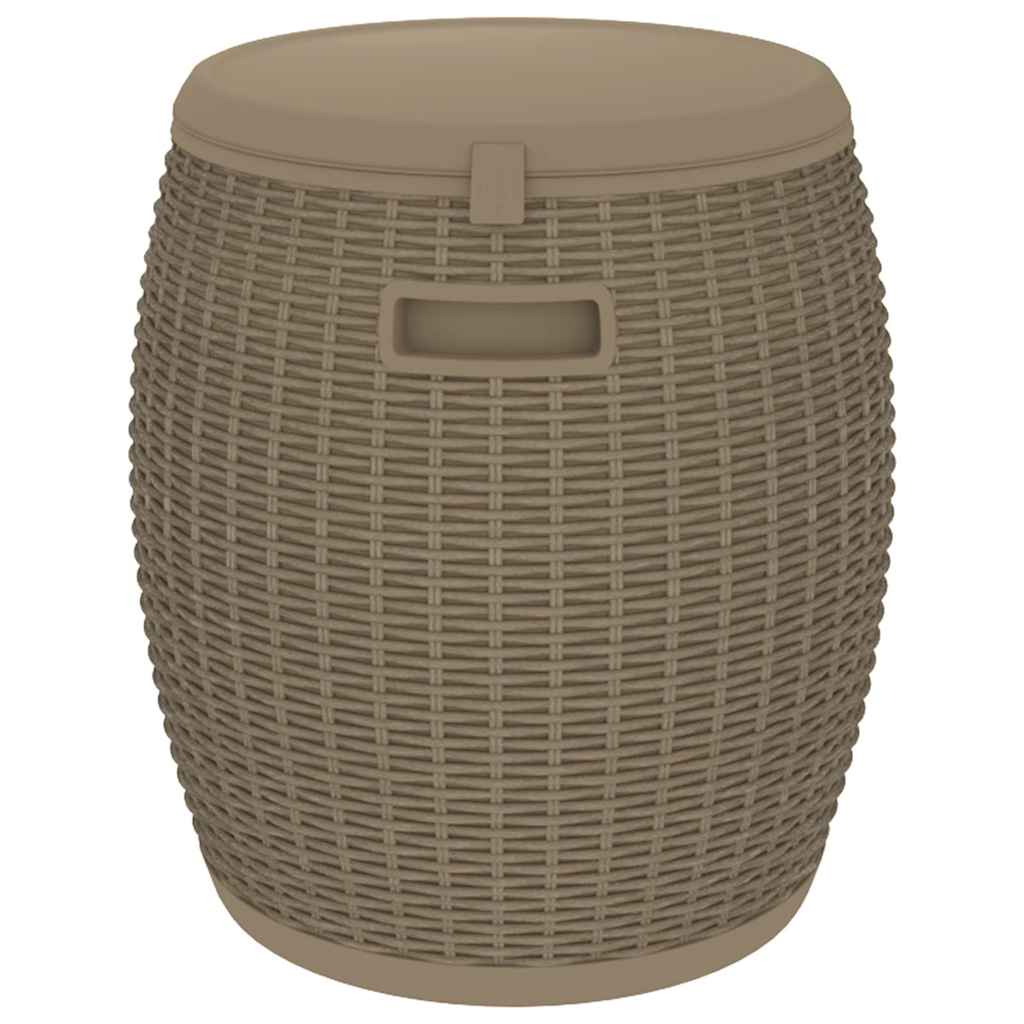 4-in-1 Gartenbox Schwarz Polypropylen