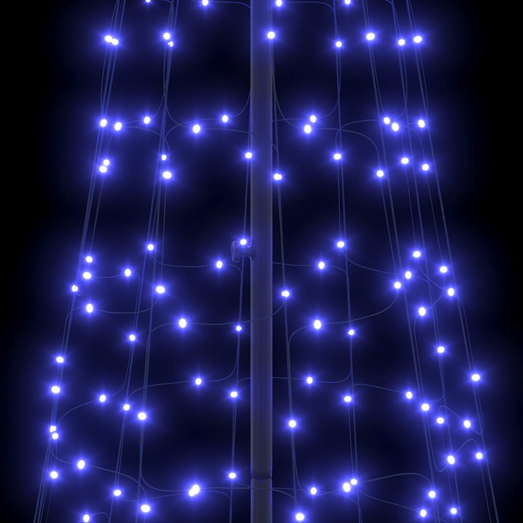 LED-Weihnachtsbaum mit Erdspießen 220 LEDs Warmweiß 180 cm
