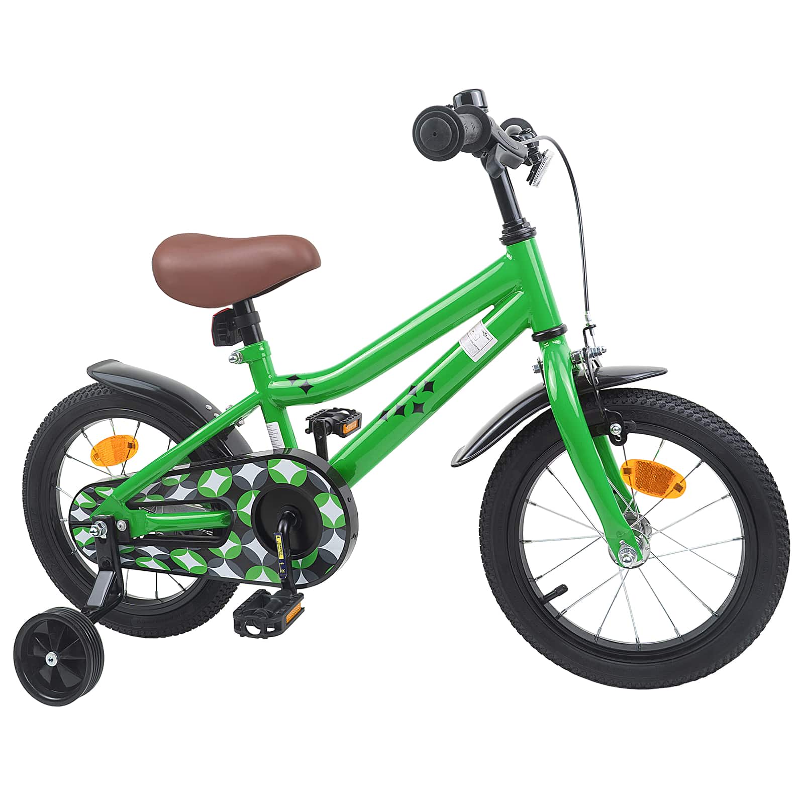 Kinderfahrrad 12 Zoll für 2-4 Jahre alt Schwarz