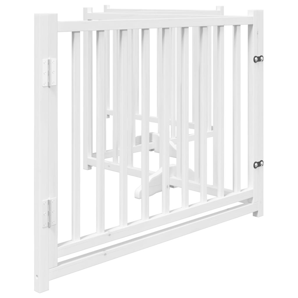 3-tlg. Hundetor Faltbar 150 cm Massivholz Tanne