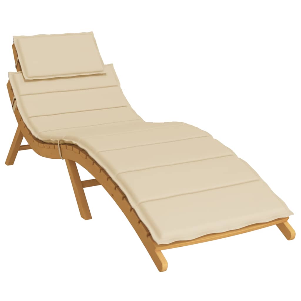 Sonnenliegen-Auflage Grau 186x58x4 cm Oxford-Gewebe
