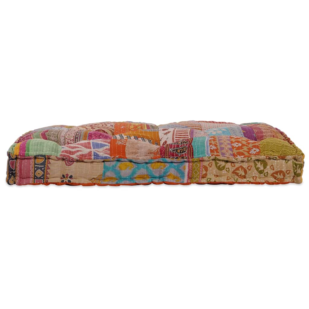 Palettensofa-Auflage Mehrfarbig Stoff Patchwork