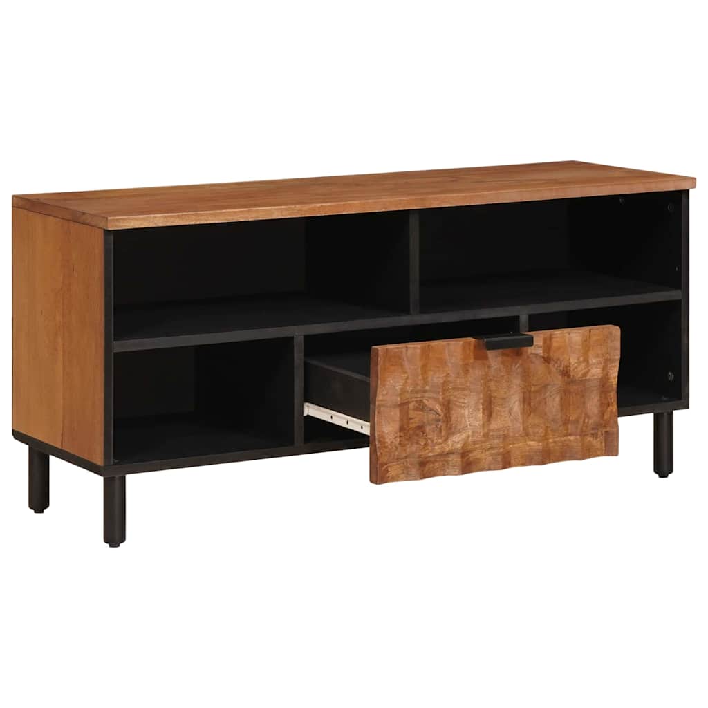 TV-Schränk Weiße gewaschene Oberfläche 100 x 33 x 46 cm