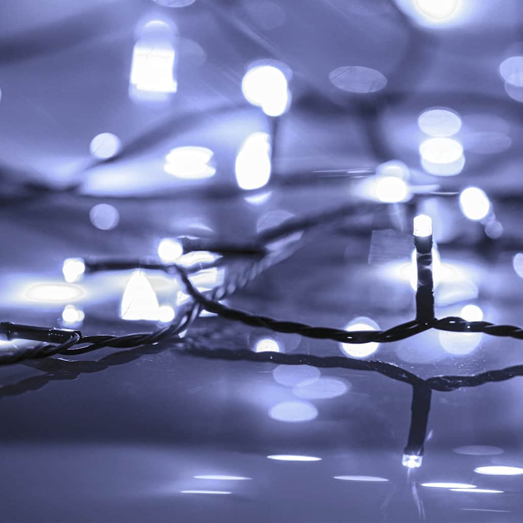 Lichterkette mit 400 LEDs Blau 40 m 8 Lichteffekte