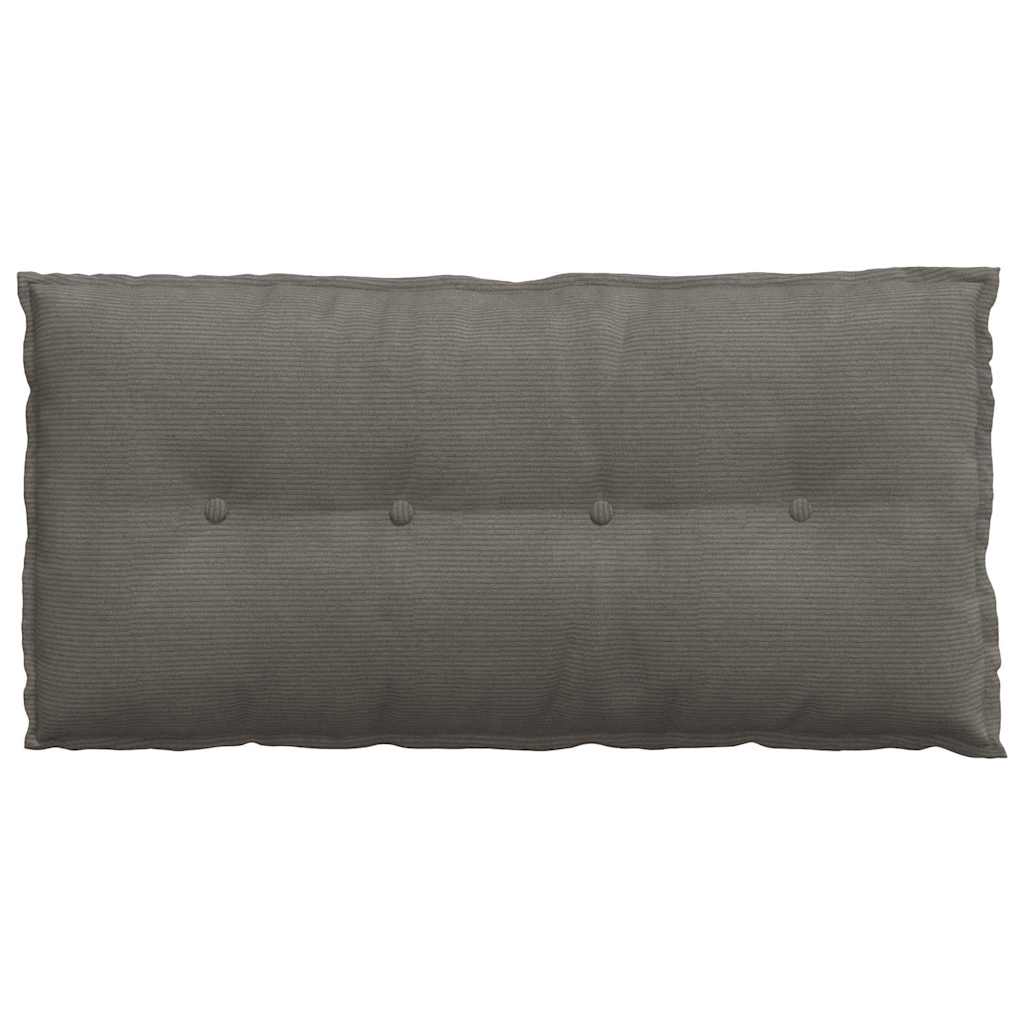 Rückenkissen Hellgrau 50 x 45 cm Cordstoff