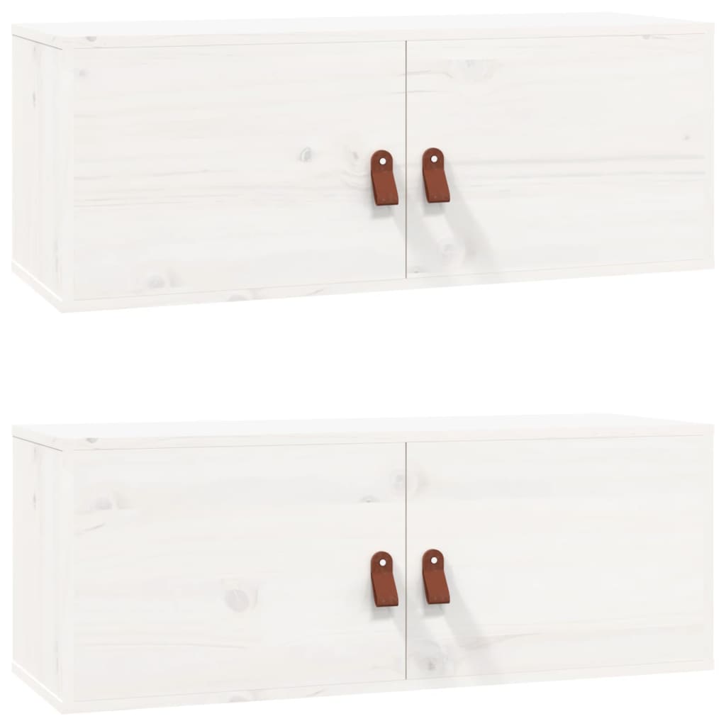 Wandschrank 80x30x30 cm Massivholz Kiefer