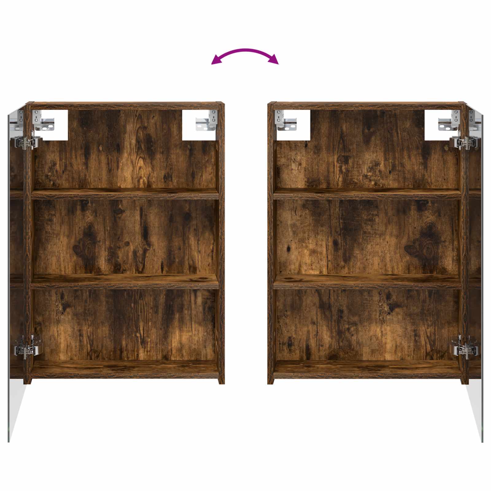 Badezimmerschrank-Set 3 pcs 80 x 10,5 x 50 cm Holzwerkstoff