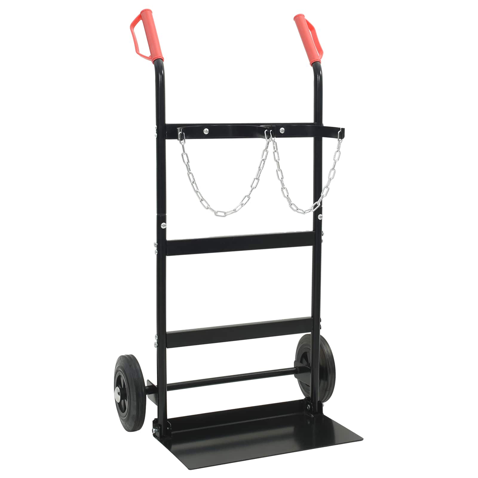 Handwagen Schwarz und Rot 49 x 49 x 101 cm Stahl