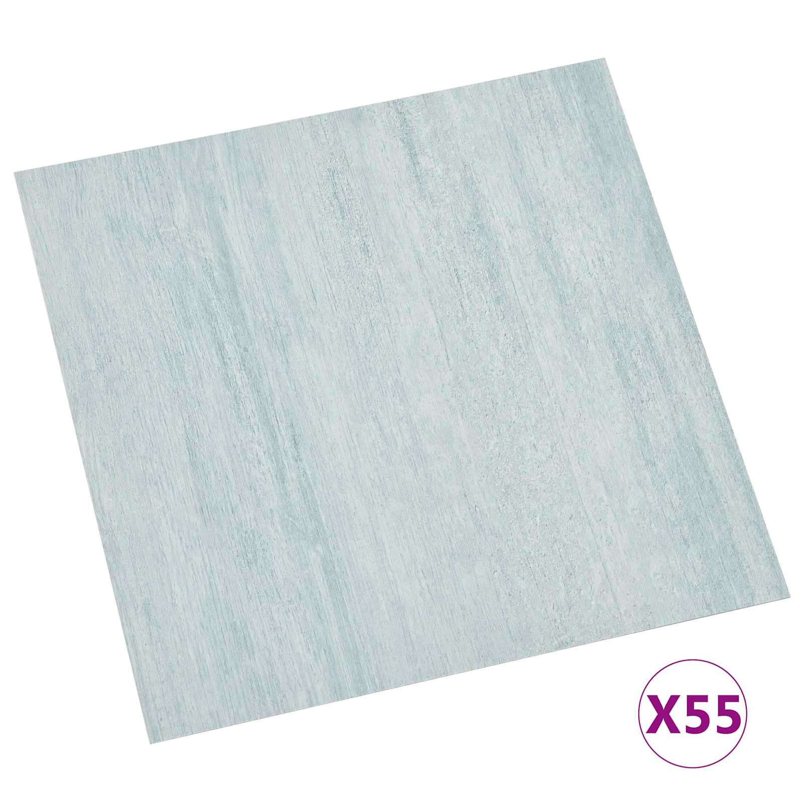 Bodenplanken 55 pcs Schwarz 5,11 m² PVC