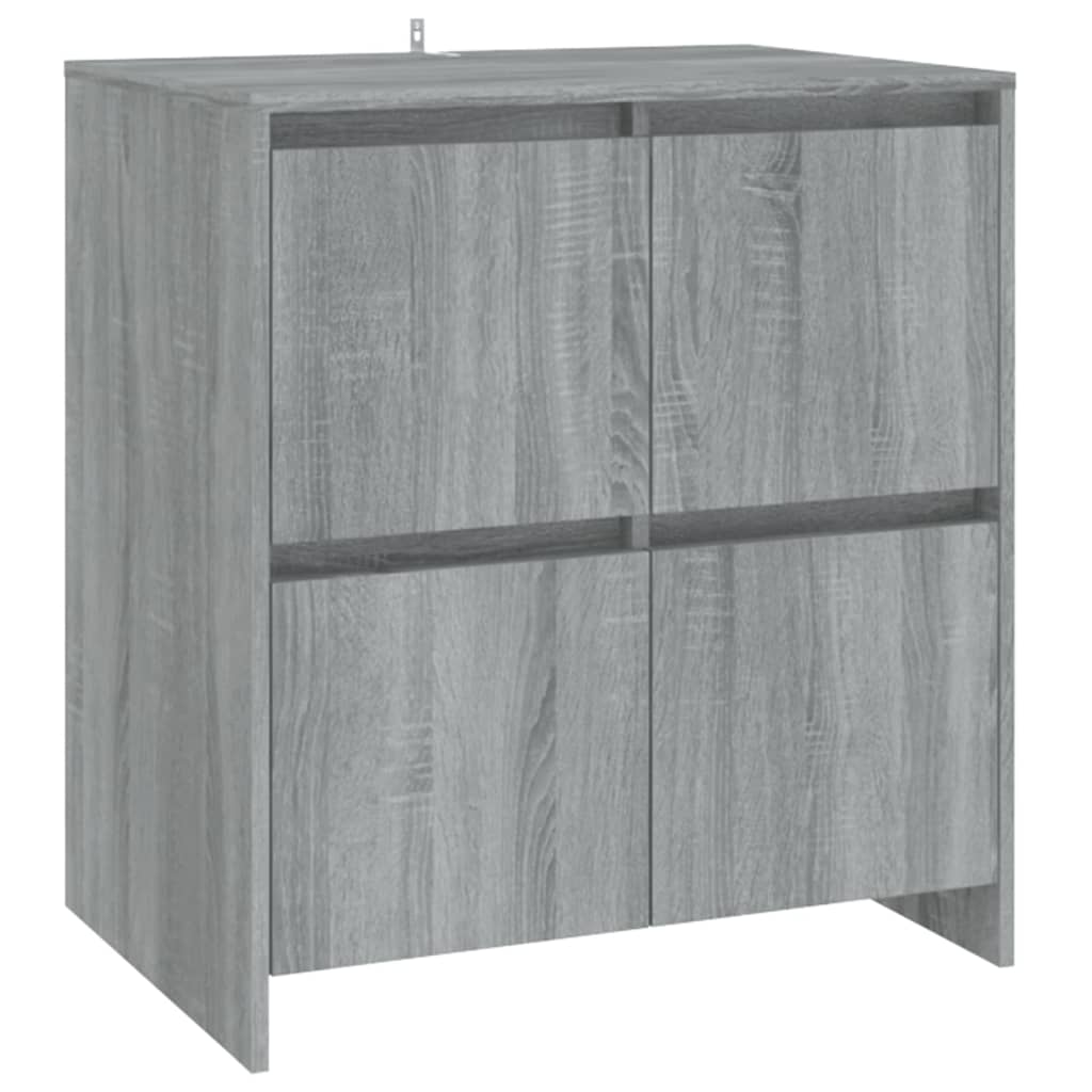 2-tlg. Sideboard Weiß Holzwerkstoff