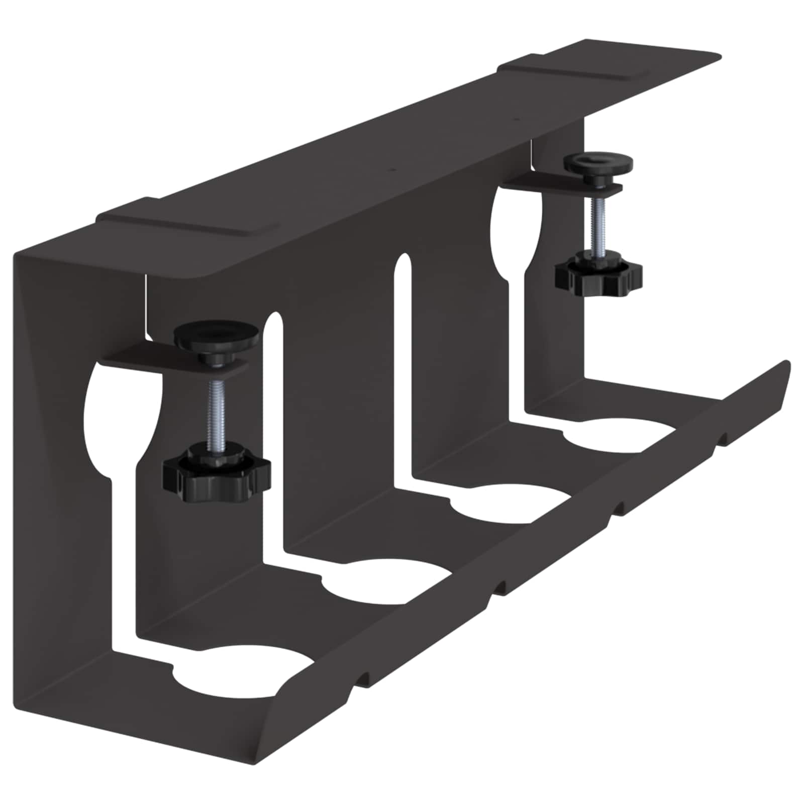 Unter dem Schreibtisch Kabelmanagement Tray 2 Stk. Anthrazit