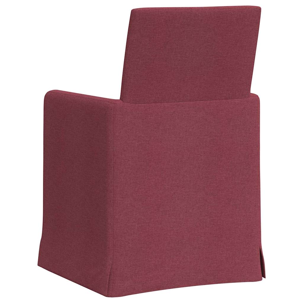 Esszimmerstühle 2 pcs Hellgrau 57 x 67 x 95 cm Stoff