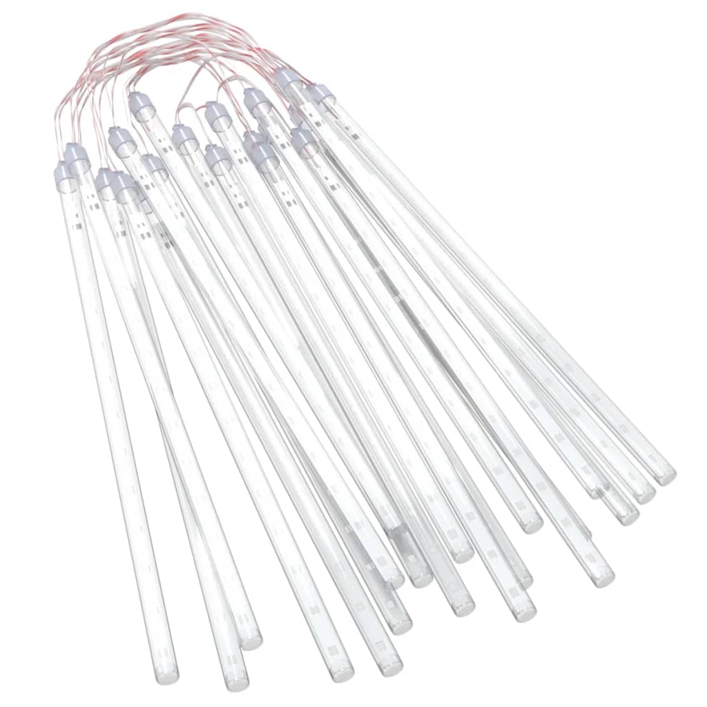 LED Meteor-Lichter 8 Stk. 30 cm Kaltweiß 192 LEDs