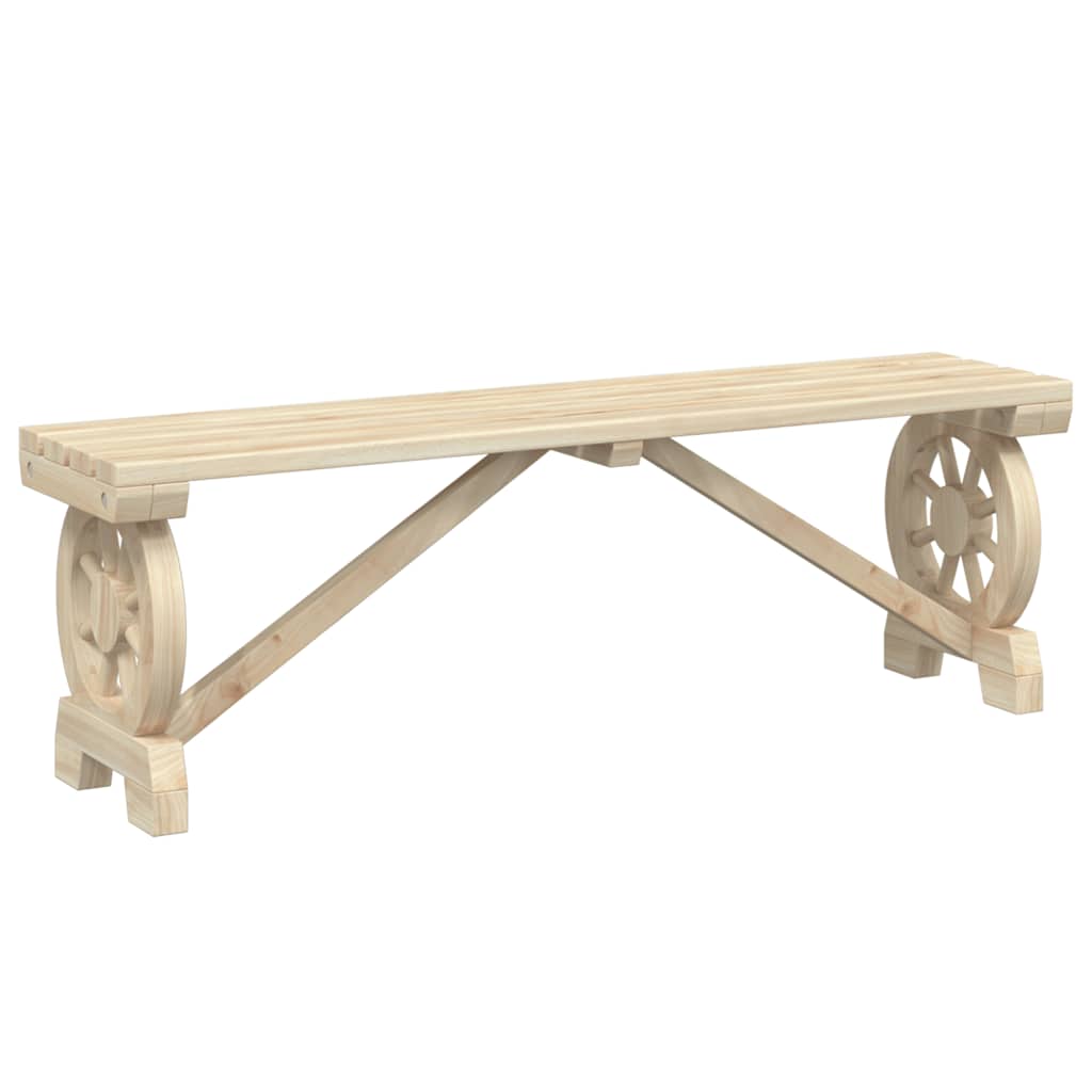 Garten-Fußhocker 40x36,5x38,5 cm Massivholz Tanne