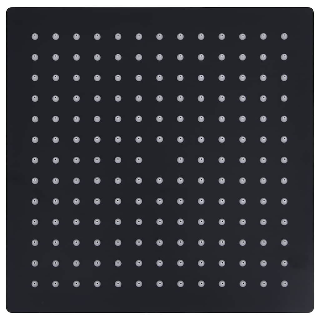 Regenbrause Edelstahl 40 cm Rund Schwarz
