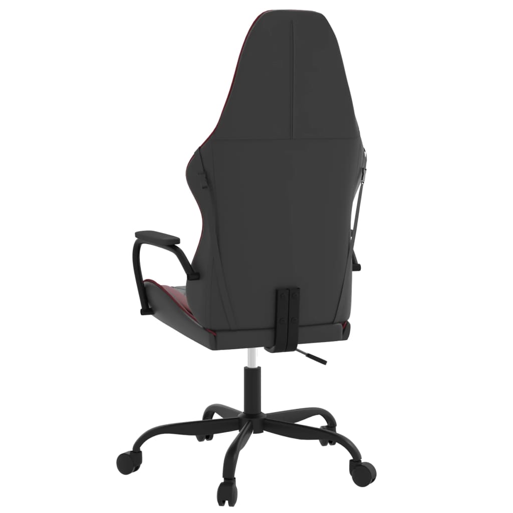 Gaming-Stuhl mit Massagefunktion Schwarz und Blau Kunstleder