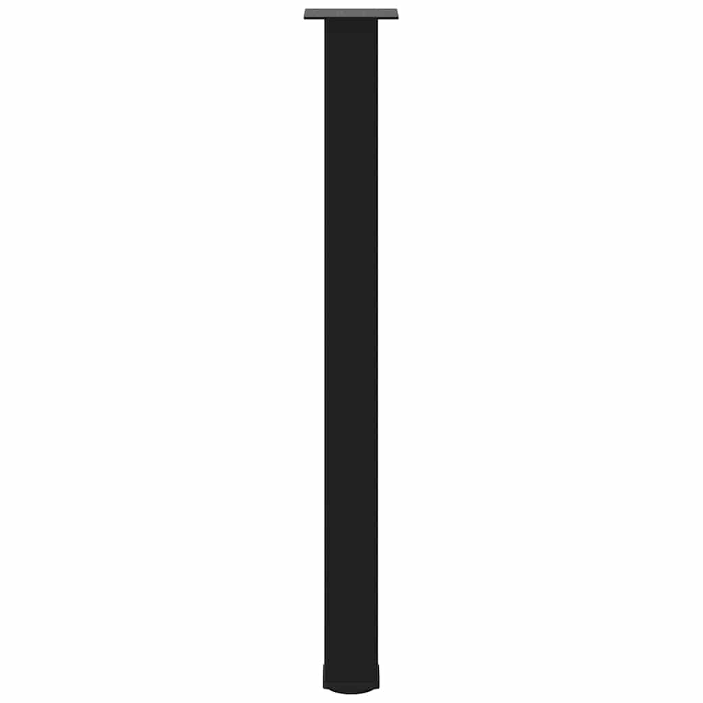 Bartischbeine 4 Stk. Schwarz 100-102 cm Stahl