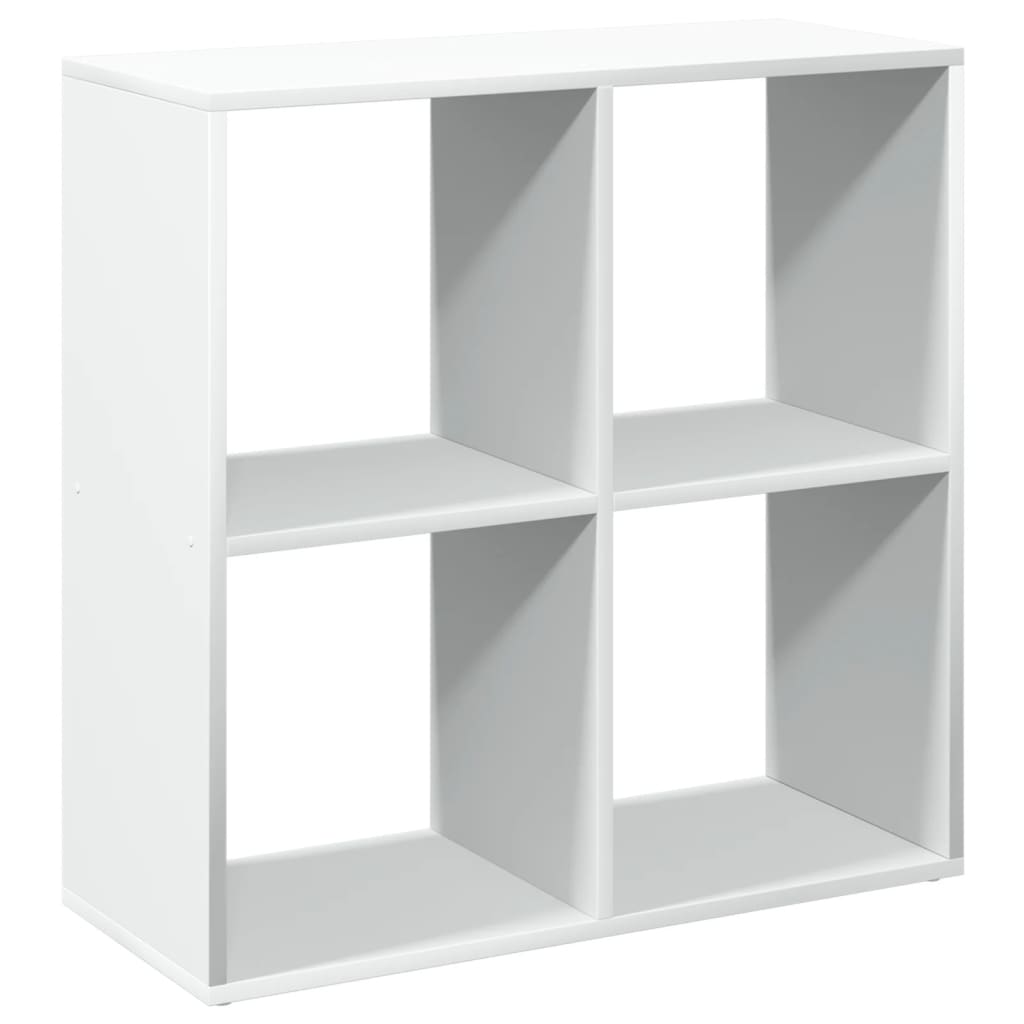 Bücherregal Weiß 137,5x29x137,5 cm Holzwerkstoff