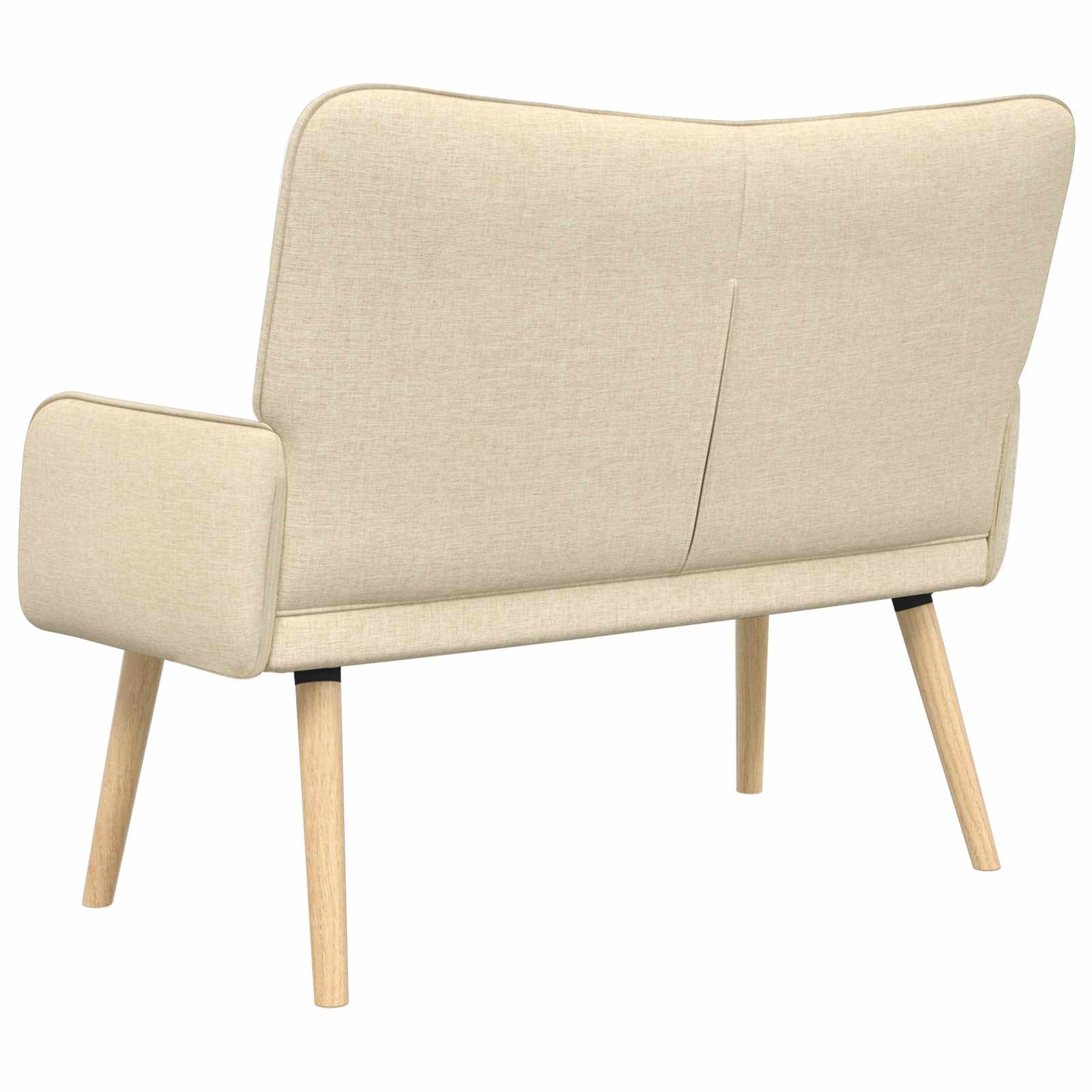 2-Sitzer Sofa Hellgrau 115 x 61 x 87 cm Stoff