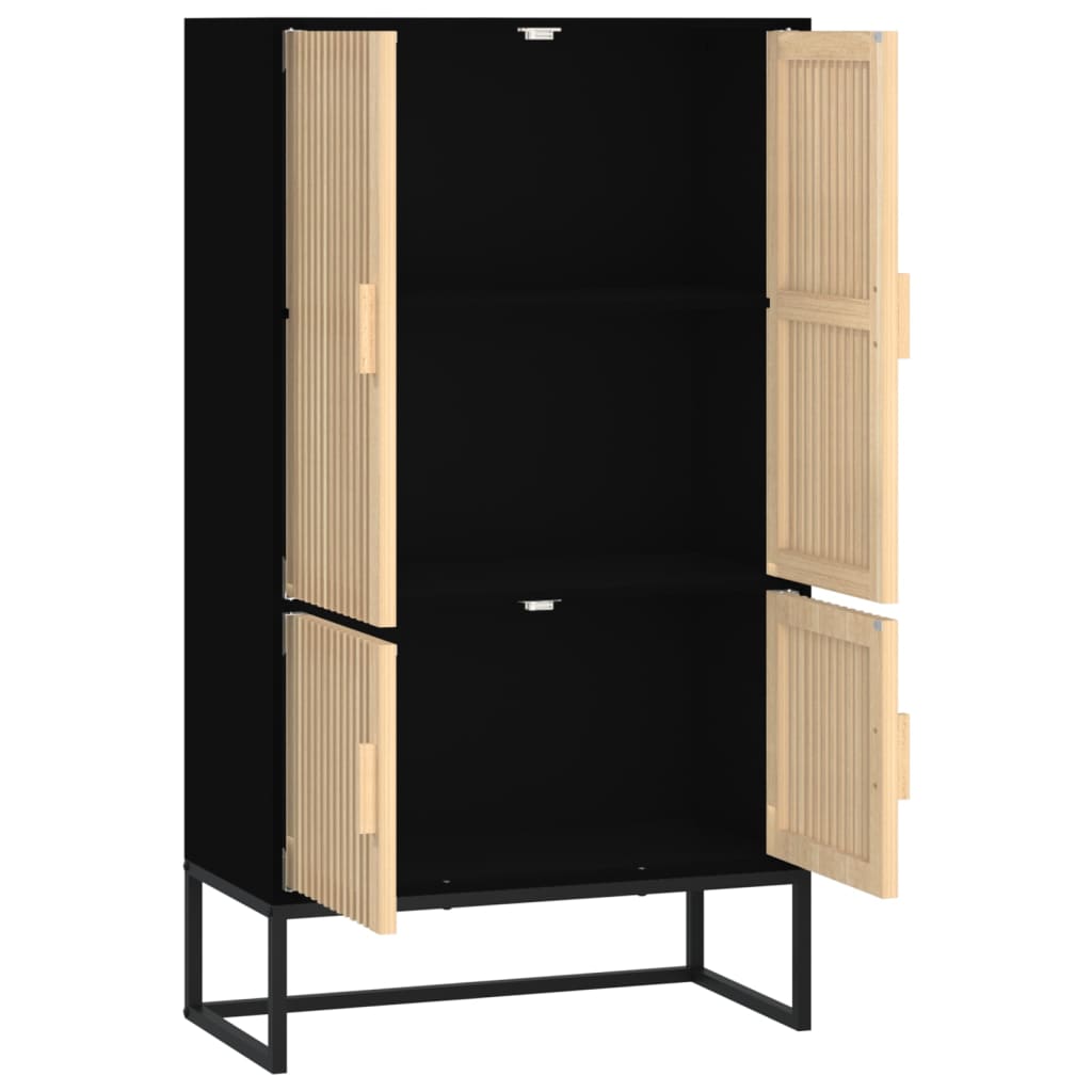Highboard Weiß 70x35x125 cm Holzwerkstoff