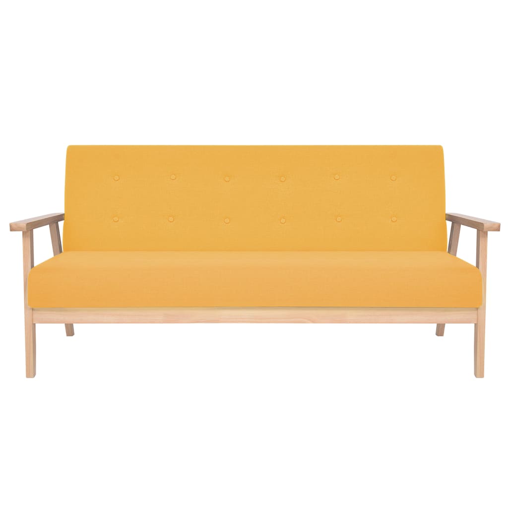 2-Sitzer-Sofa Stoff Hellgrau