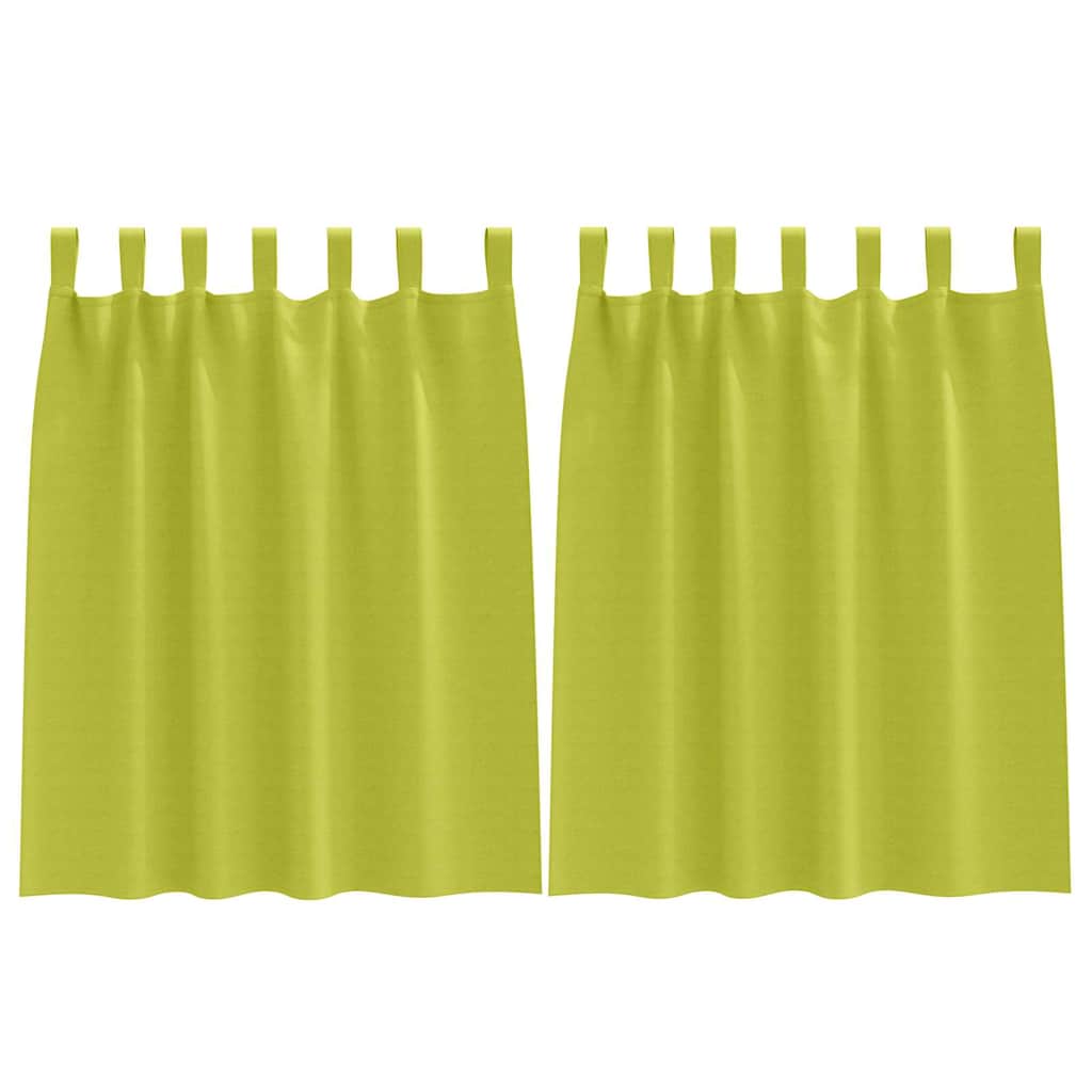Verdunkelungs-Vorhänge mit Ringen 2 pcs Beige 140 x 140 cm
