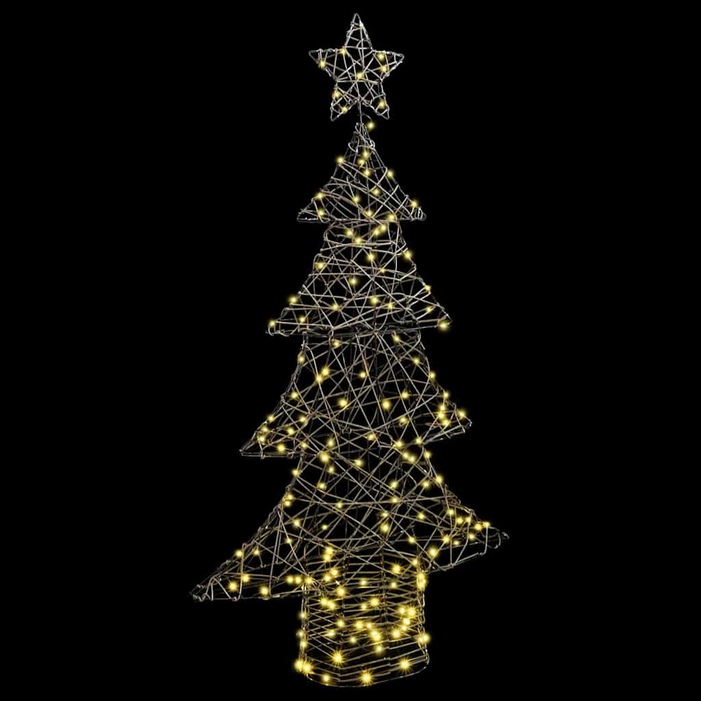 Weihnachtsbaum mit 120 LEDs Warmweiß 120,5 cm PET