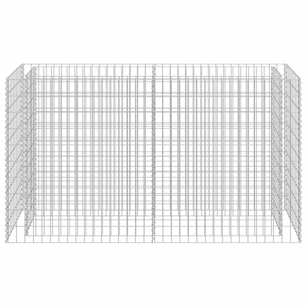 Gabionen-Hochbeet Verzinkter Stahl 450×90×100 cm