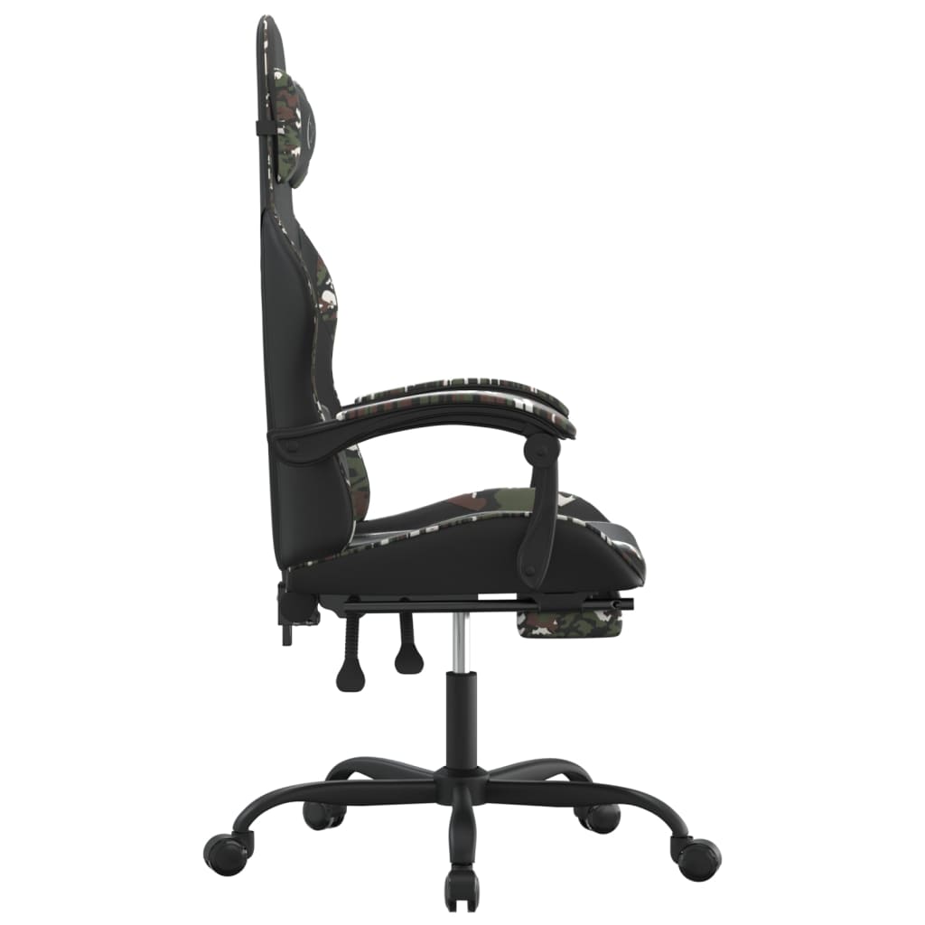 Gaming-Stuhl Schwarz und Golden Kunstleder