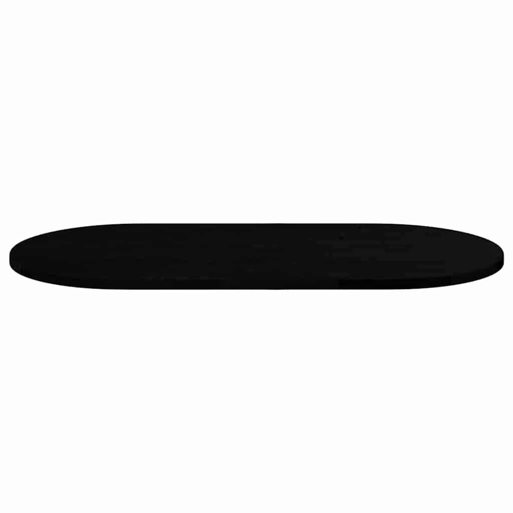 Tischplatte 80x40x2 cm Massivholz Eiche Oval