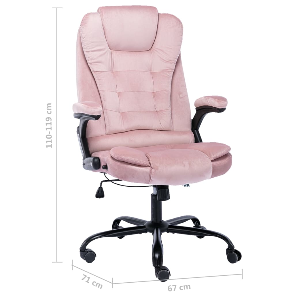 Bürostuhl Dunkelgrau Samt