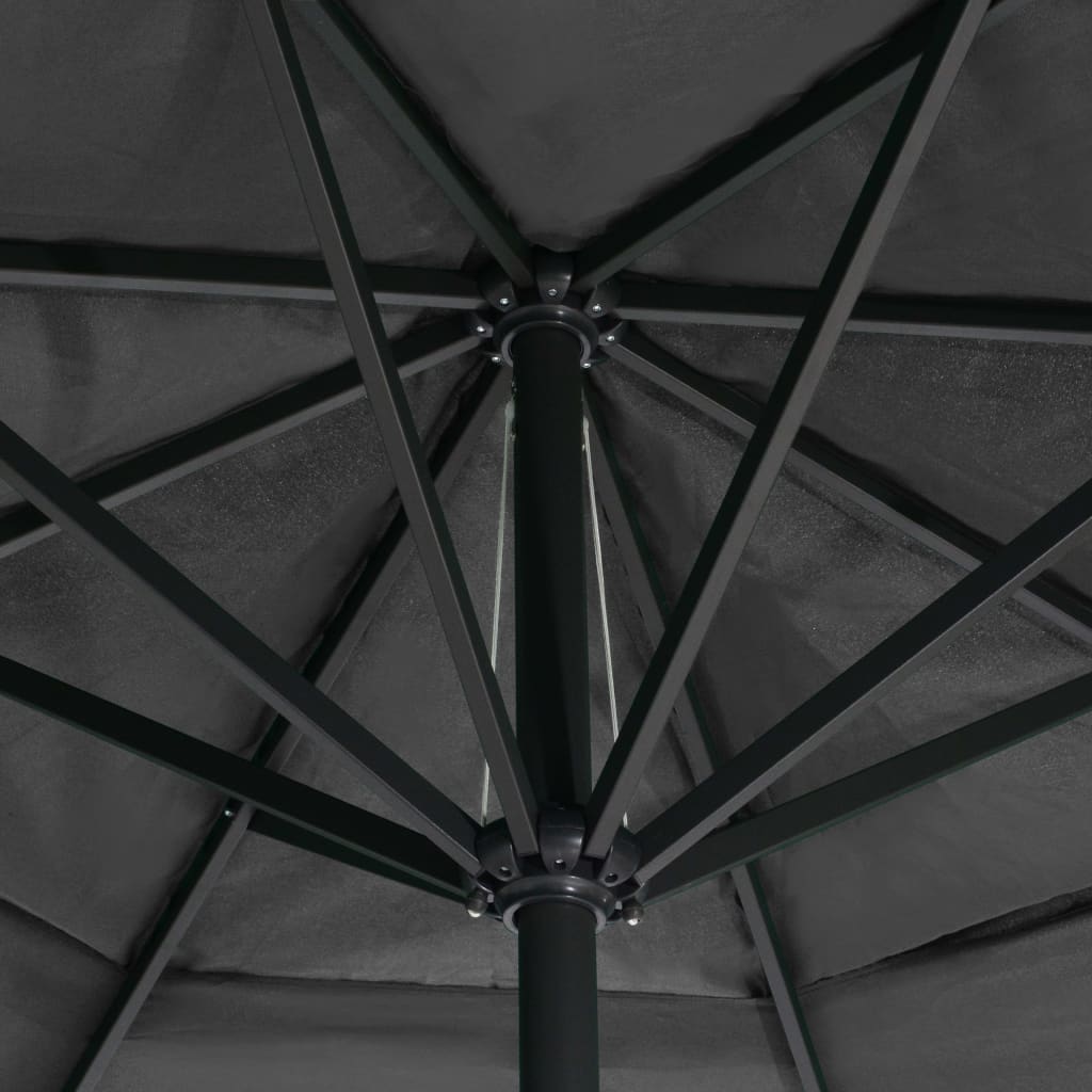 Sonnenschirm Weiß Aluminium 500 cm
