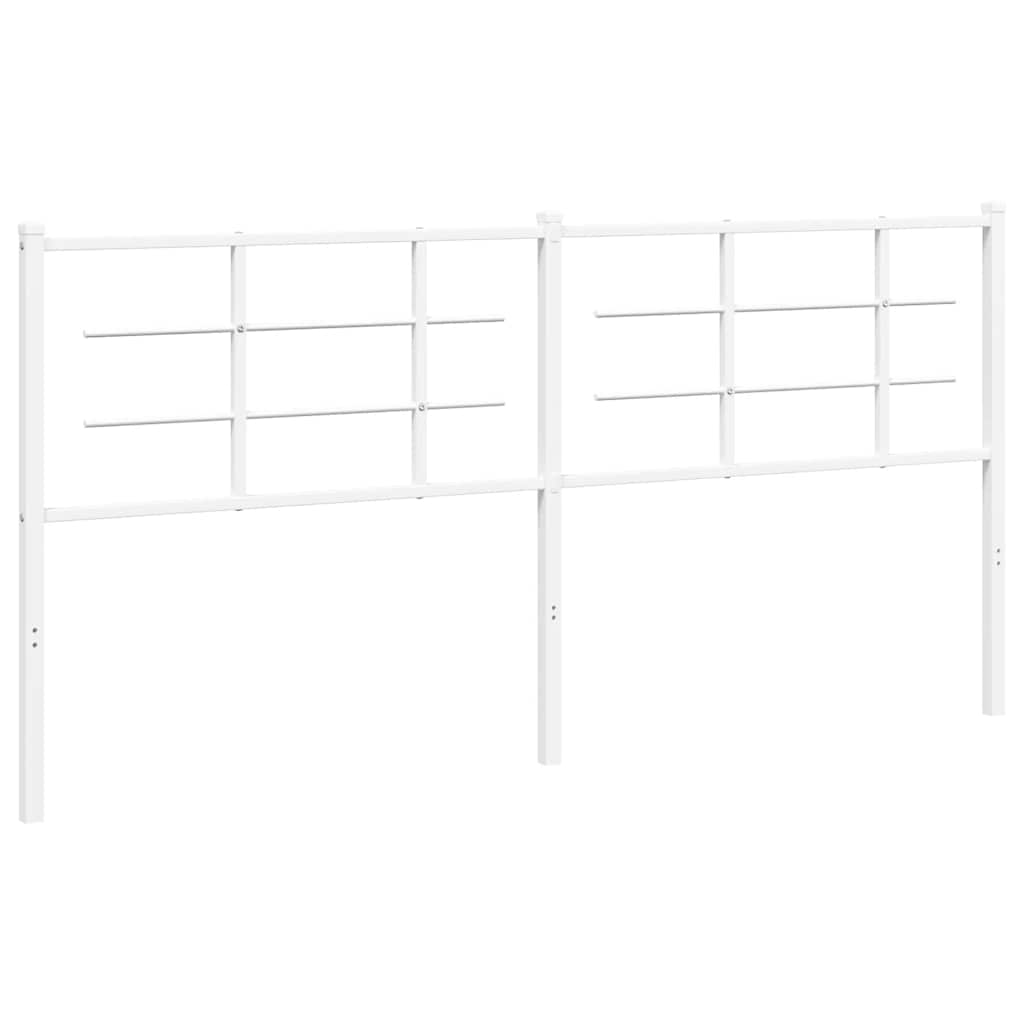 Ersatz-Kopfteil Metall Weiß 100 cm
