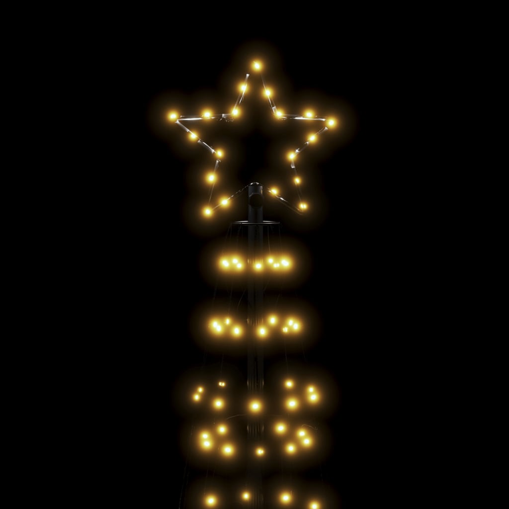 LED-Weihnachtsbaum mit Erdspießen 220 LEDs Warmweiß 180 cm