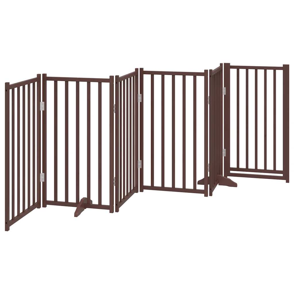3-tlg. Hundetor Faltbar 150 cm Massivholz Tanne