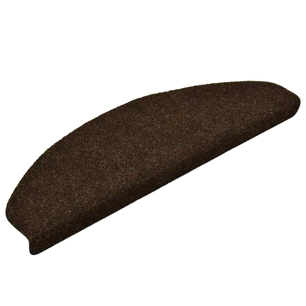 Stufenmatten Selbstklebend 15 Stk. 56x17x3 cm Hellbraun Halbrund