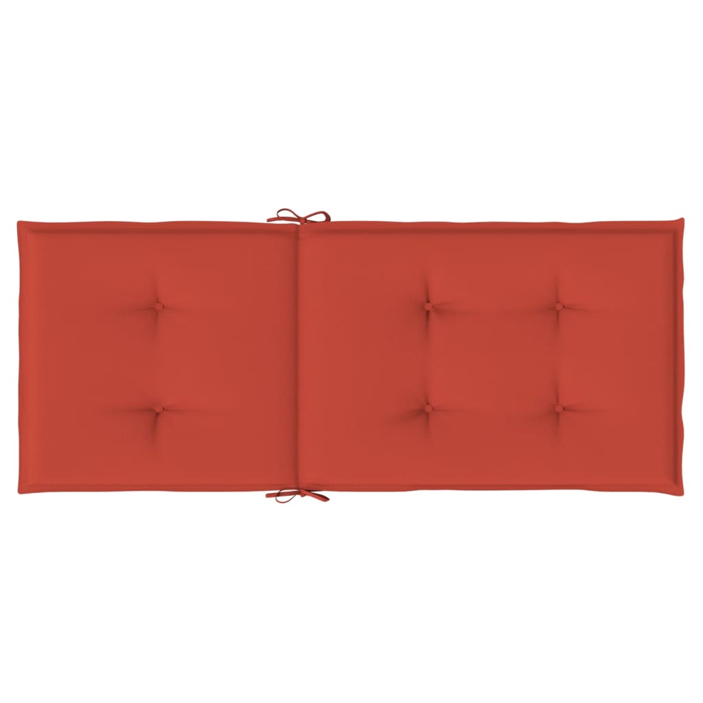 Hochlehner-Auflagen 2 Stk. Melange Anthrazit 120x50x7cm Stoff