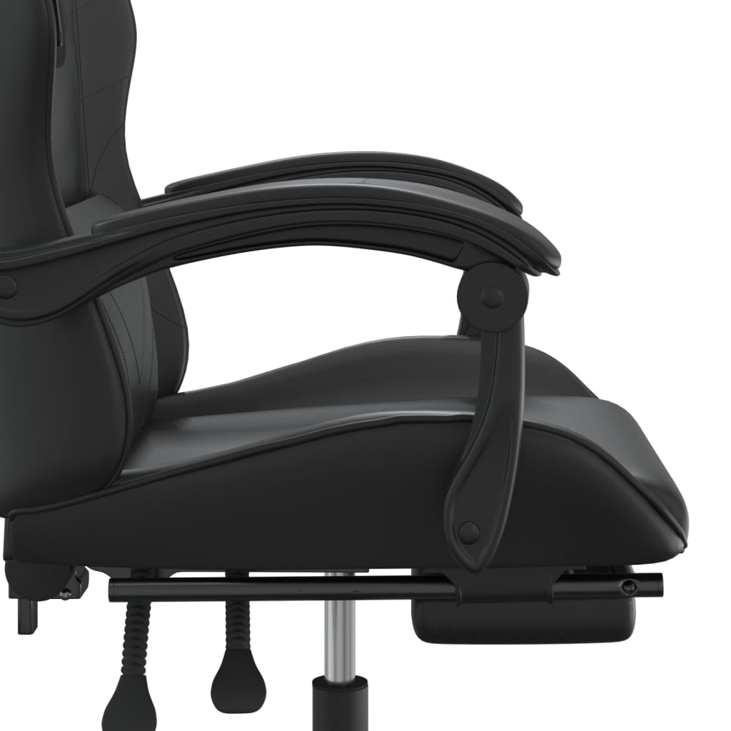 Gaming-Stuhl Drehbar Schwarz und Rot Kunstleder
