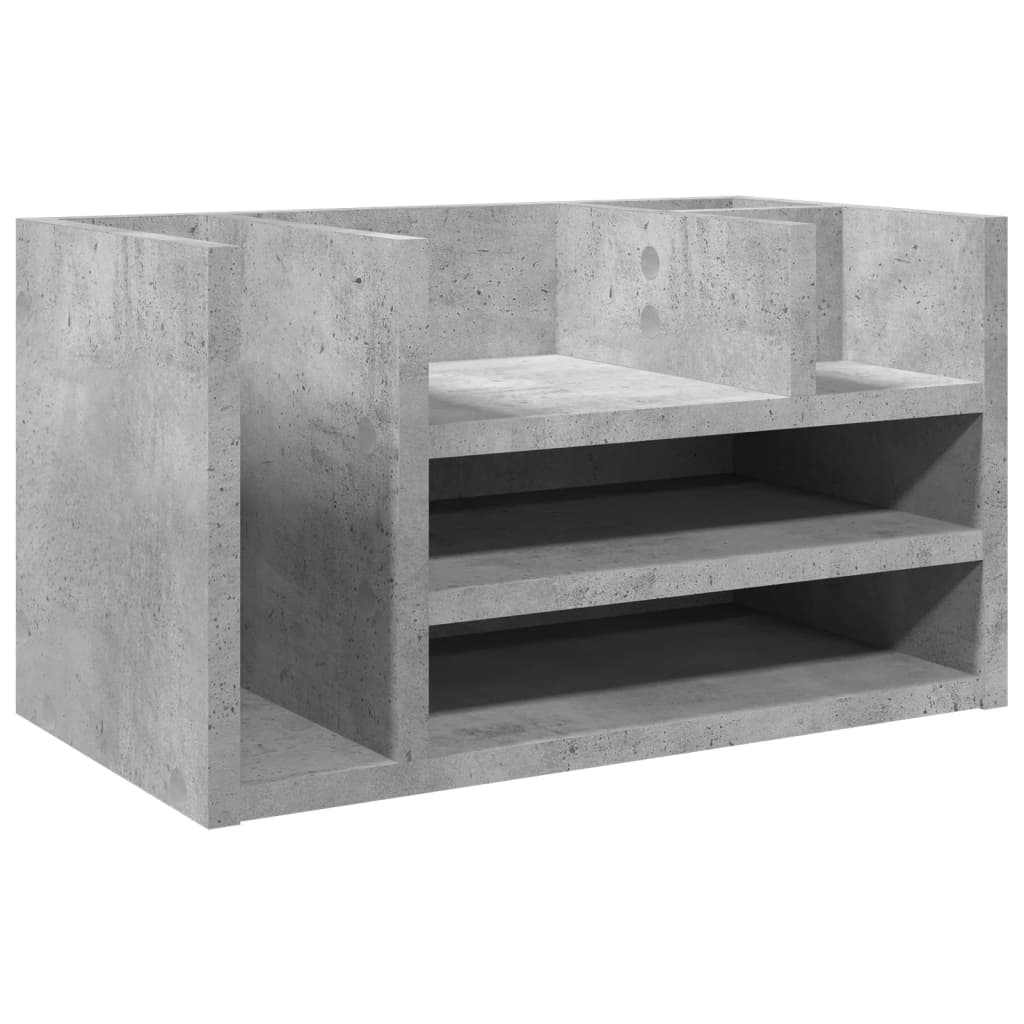 Schreibtisch-Organizer Weiß 44,5x24x25 cm Holzwerkstoff