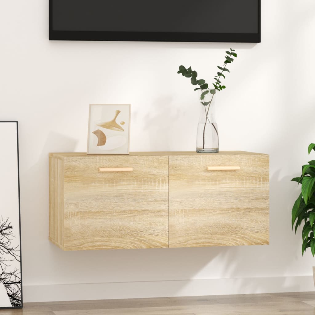 Wandschrank Weiß 80x35x36,5 cm Holzwerkstoff