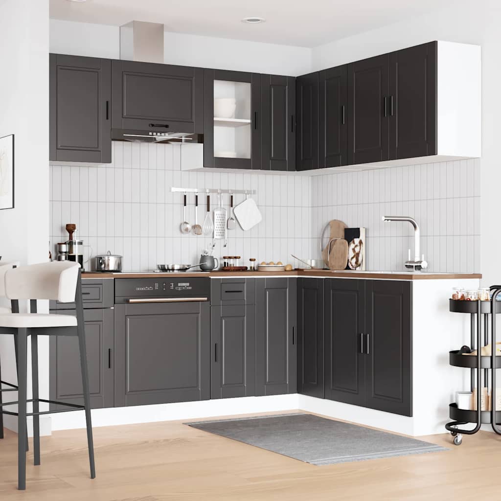 11-tlg. Küchenschrank-Set Porto Weiß Holzwerkstoff