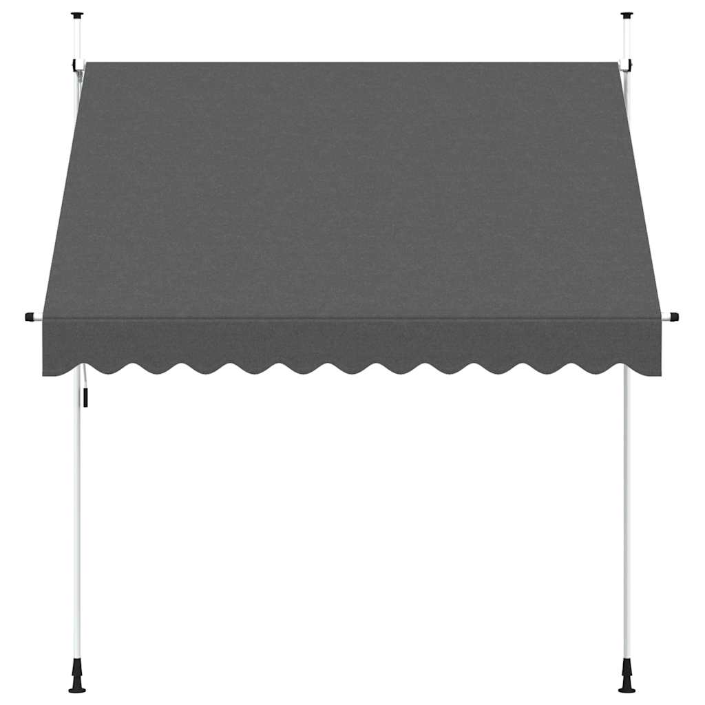 Einziehbare Markise Handbetrieben 150 cm Anthrazit