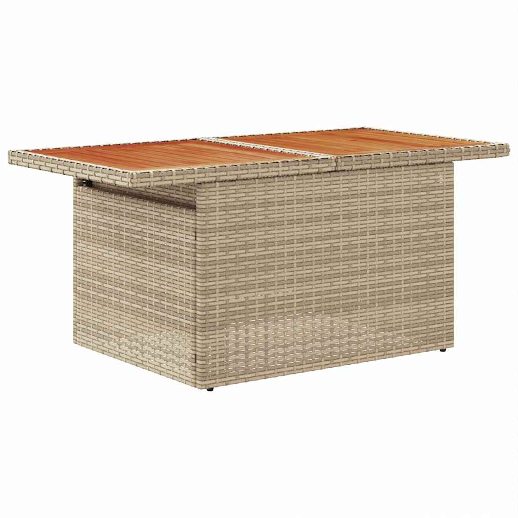 Garten Essgruppe mit Kissen 10 pcs Schwarz und Beige