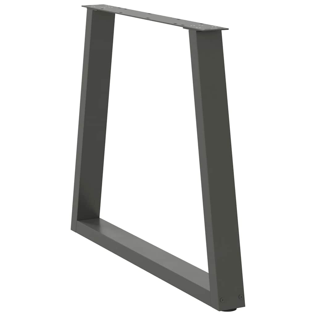 Couchtischbeine V-Form 2 Stück Schwarz 30x(30-31,3) cm Stahl