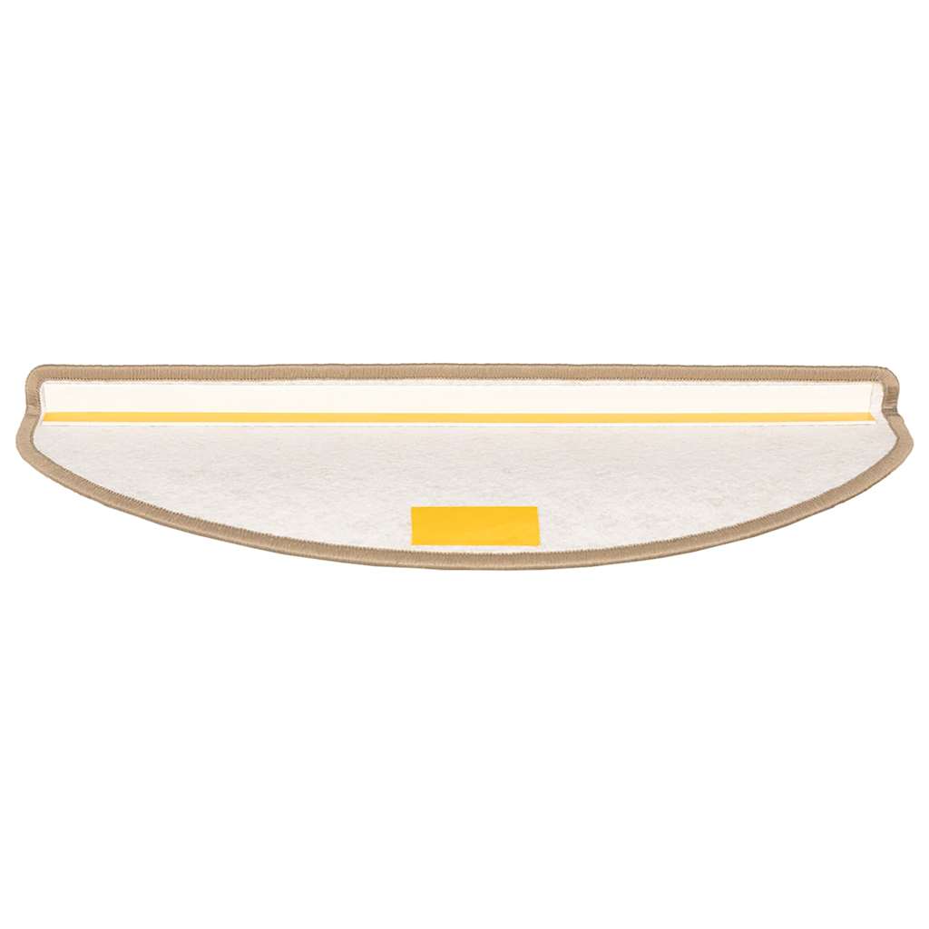 Stufenmatten 15 Stk. 56x17x3 cm Grau Halbrund