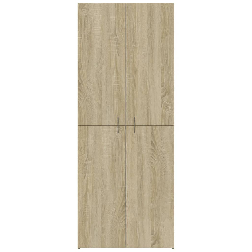 Aktenschrank Weiß 60x32x153 cm Holzwerkstoff