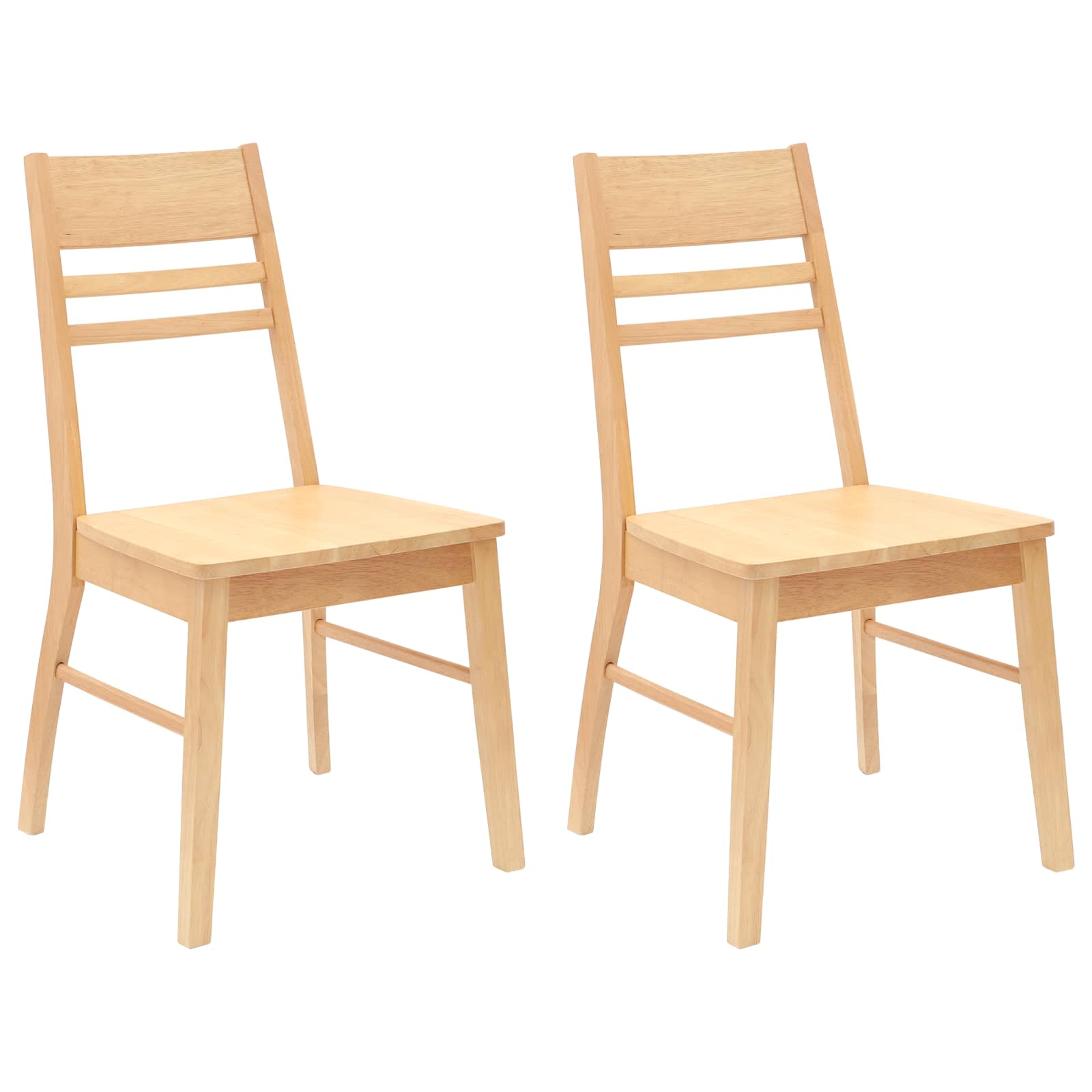 Esszimmerstühle 2 pcs Hellbraun 43 x 54 x 89 cm