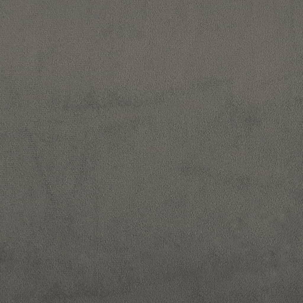 Kopfteil Hellgrau 80x5x118/128 cm Samt