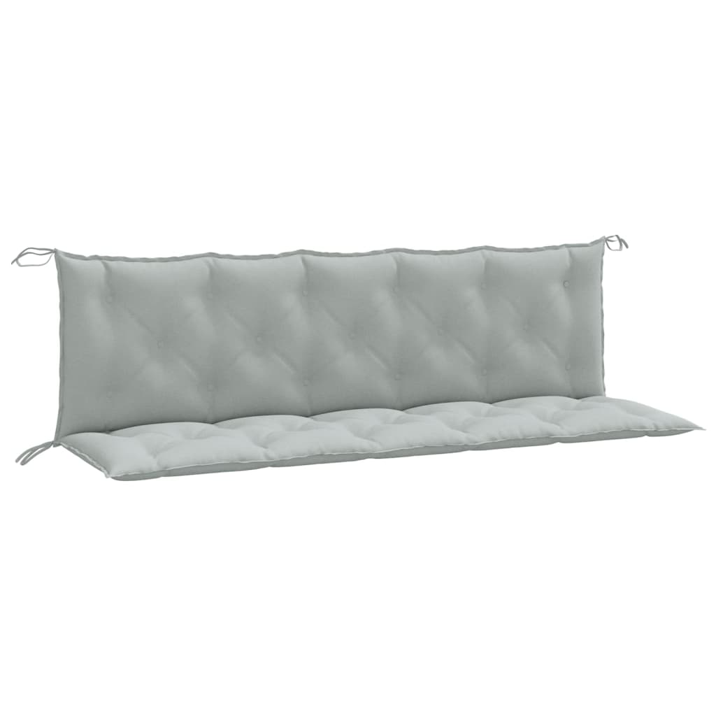Gartenbank-Auflagen 2 Stk. Melange Anthrazit 100x50x7 cm Stoff