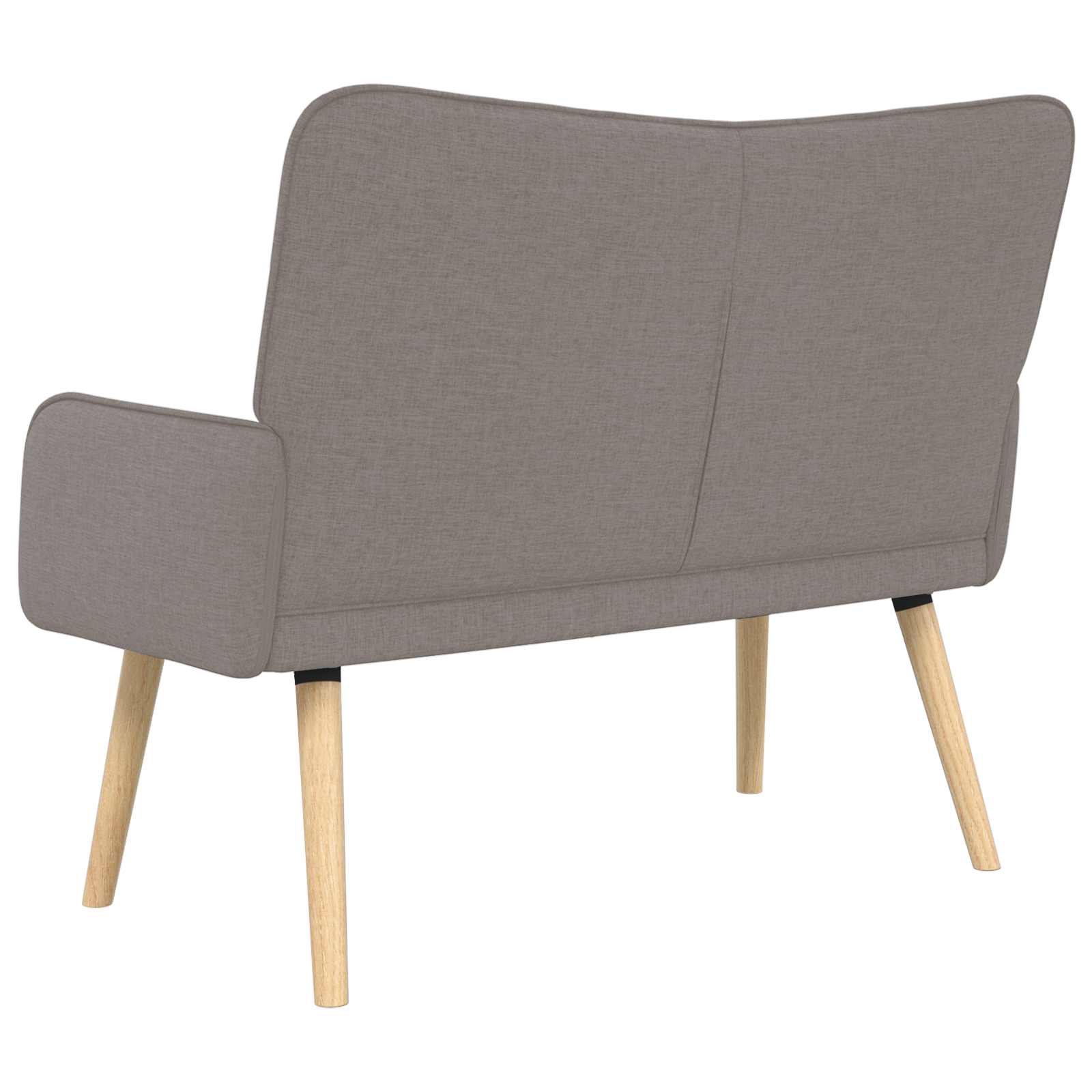 2-Sitzer Sofa Hellgrau 115 x 61 x 87 cm Stoff